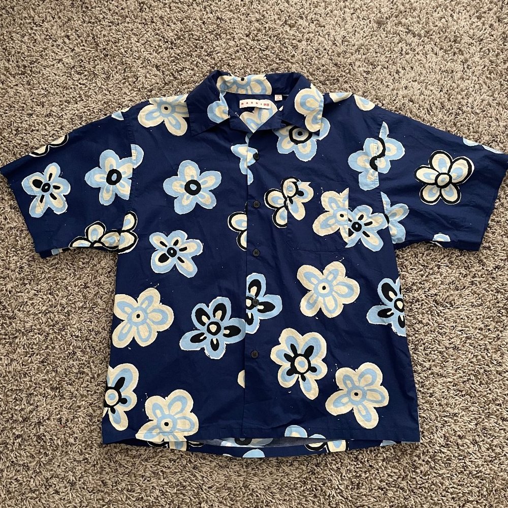 marni x uniqlo short sleeve button down